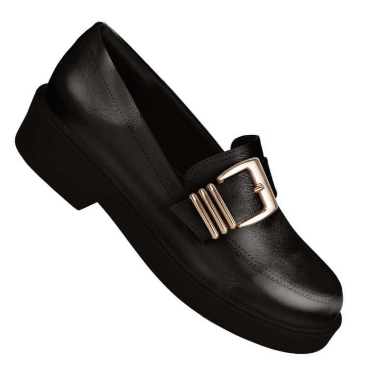 Sapato Bebecê Oxford - Feminino - Preto Preto 3