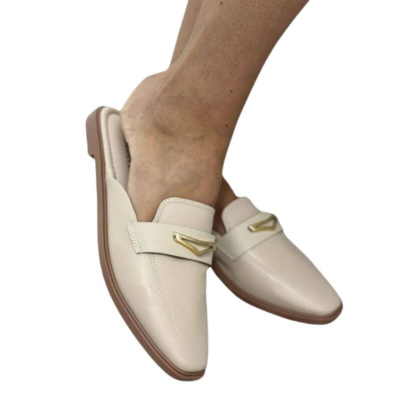 Sapato Bebecê Mule - Feminino Creme 2