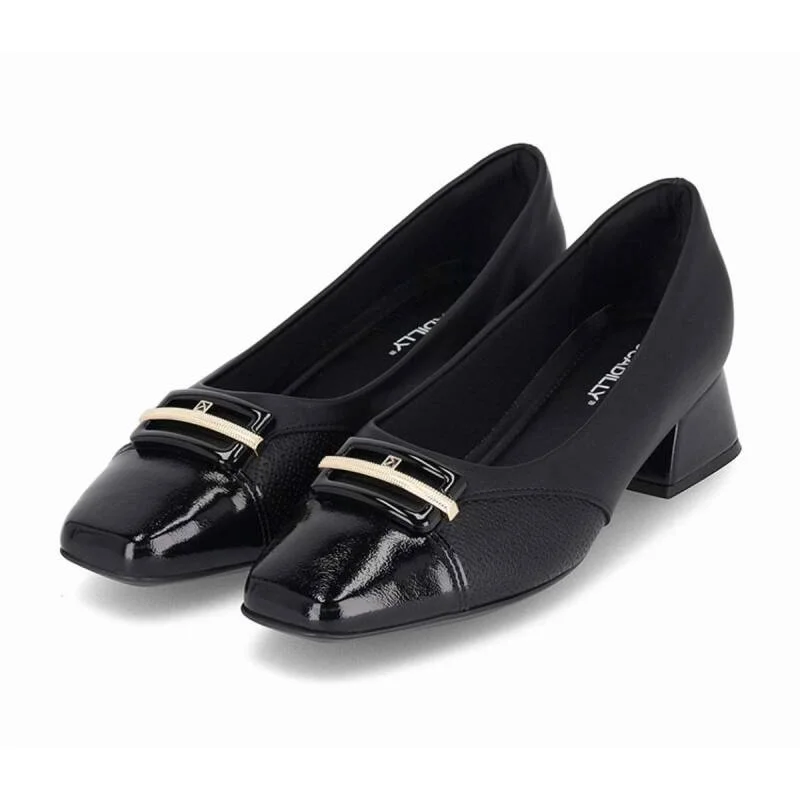 Sapato Piccadilly Casual - Feminino - Preto Preto 2