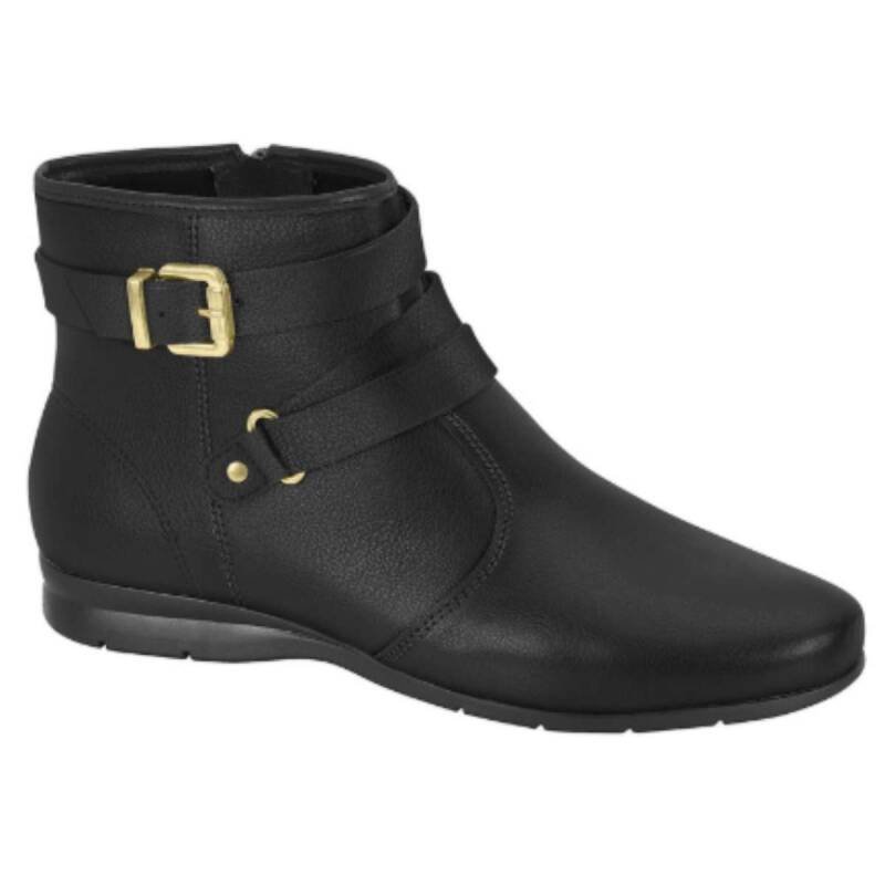 Bota Beira Rio Cano Baixo Feminina Preto Preto