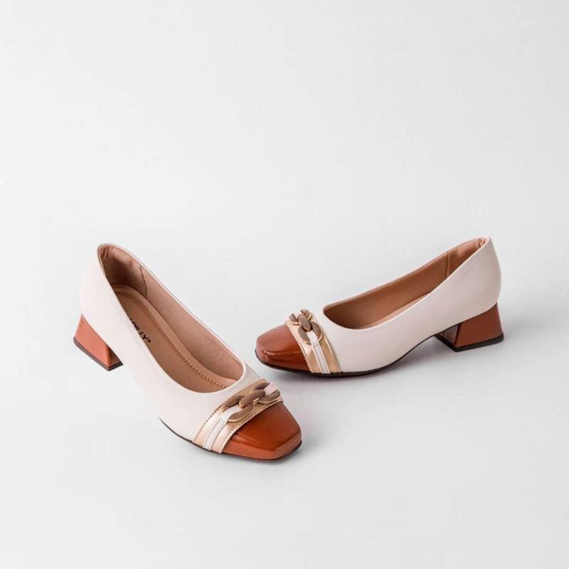 Sapato Piccadilly Scarpin Salto Médio - Feminina - Branco o Branco Off 3