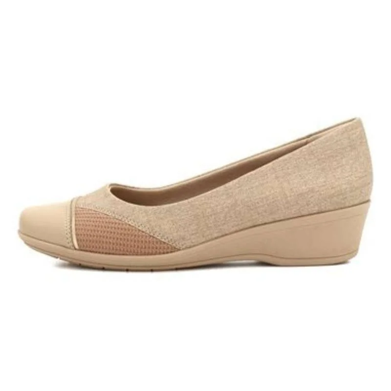 Sapatilha Comfortflex Anabela Almond - Feminina - Bege Bege 5