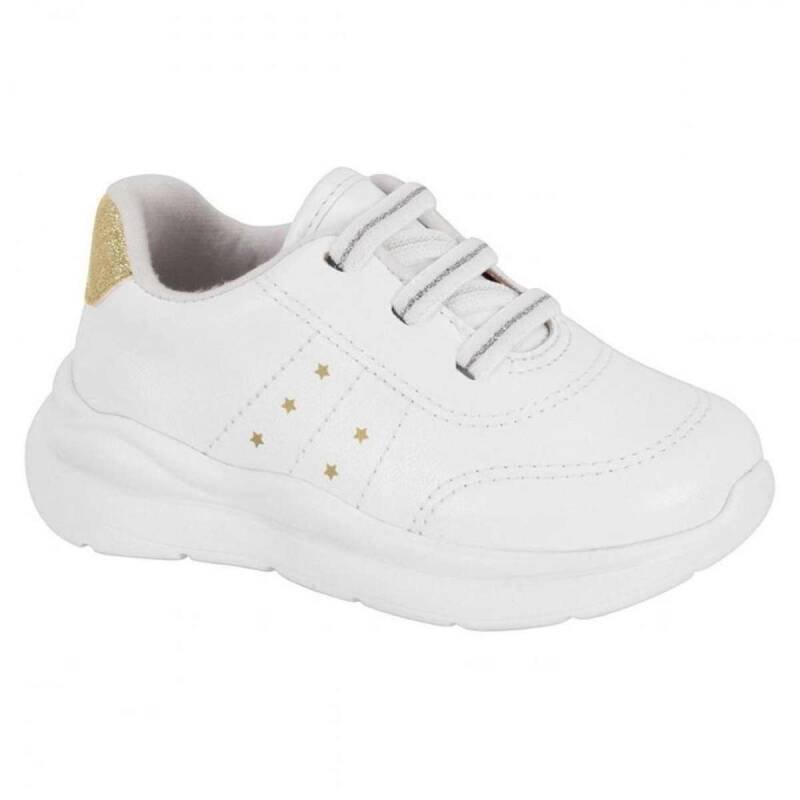 Tenis Molekinha Casual - Feminino - Branco Branco 3