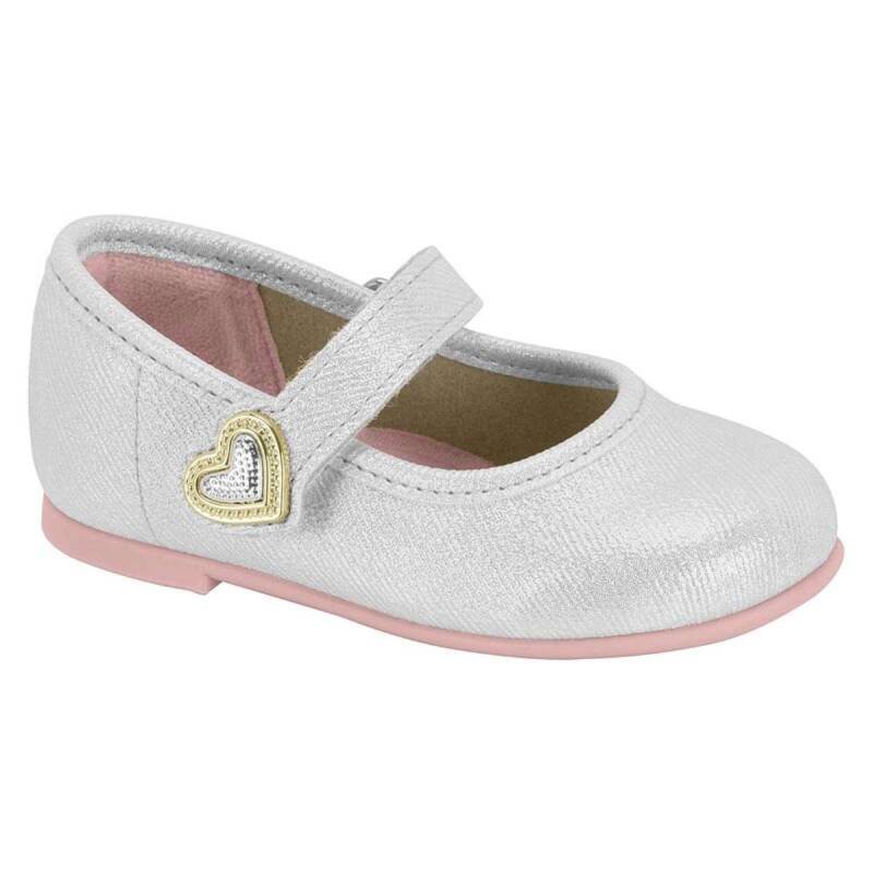 Sapatilha Molekinha Bebe Casual - Infantil - Prata