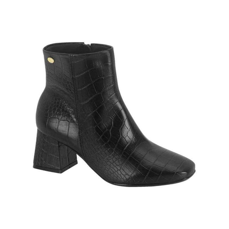 Bota Vizzano Salto Bloco - Feminina - Preto