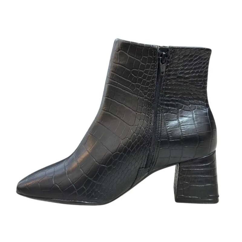 Bota Vizzano Salto Bloco - Feminina - Preto Preto 3
