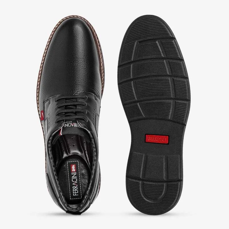 Sapato Ferracini Kingston - Masculino - Preto Preto 2