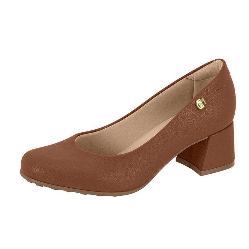 Sapato Modare Salto Médio Grosso - Feminino - Marrom Marrom 2