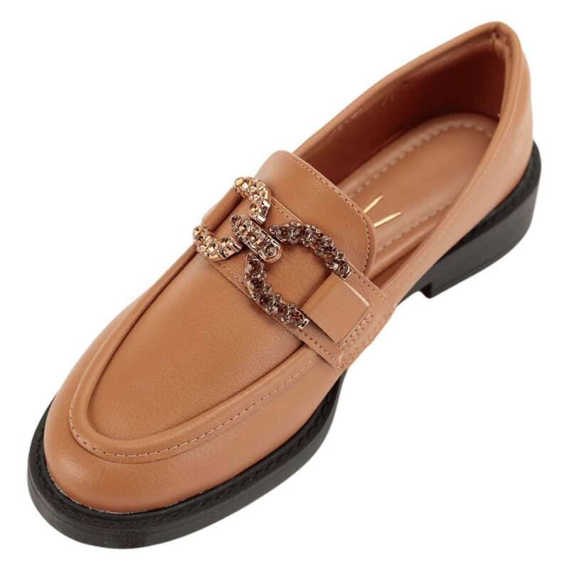 Sapato Vizzano Mocassim - Feminino - Marrom Marrom 4