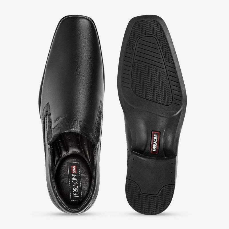 Sapato Ferracini Casual Melink - Masculino - Preto Preto 3