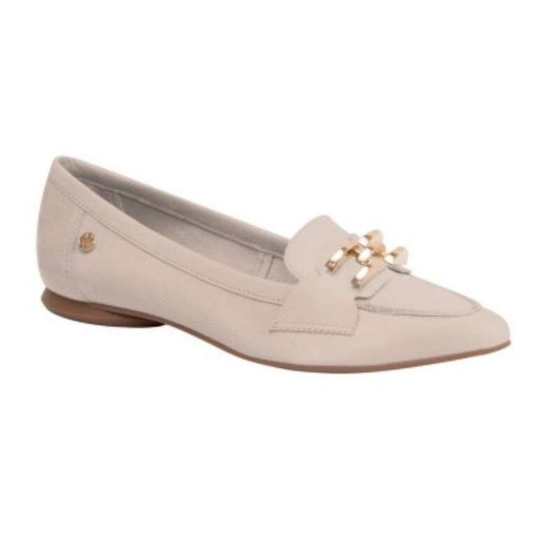 Sapatilha Bottero Loafer Bico Fino Couro - Feminino