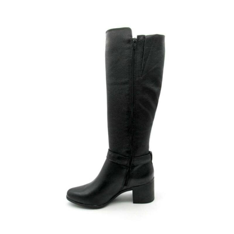 Bota Bottero Cano Longo Montaria de Couro - Feminina Preto 3