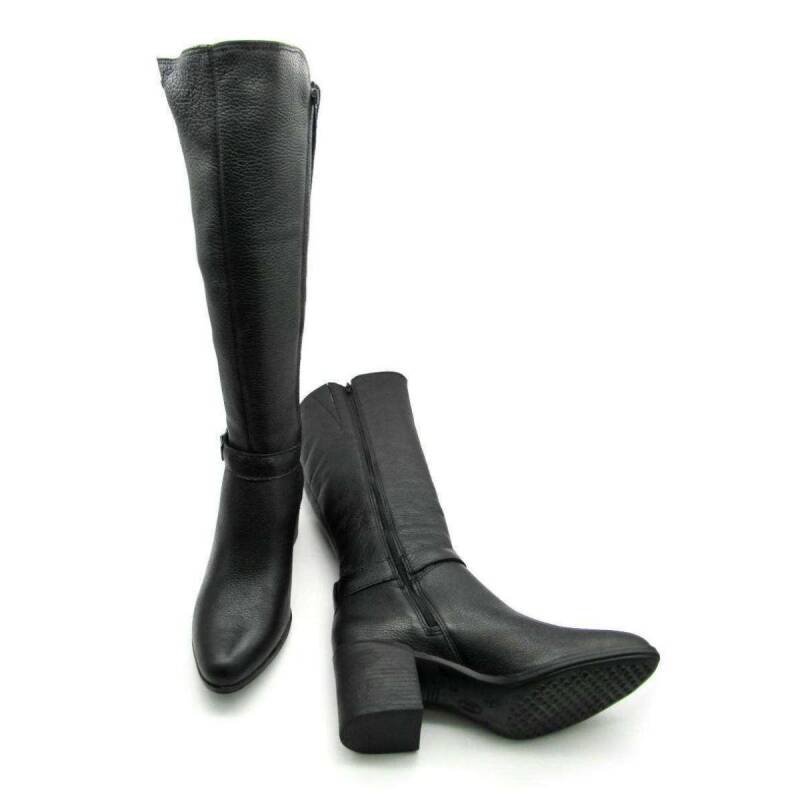 Bota Bottero Cano Longo Montaria de Couro - Feminina Preto 5