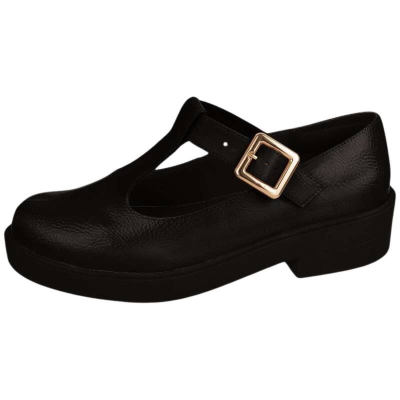 Sapato Bebecê Loafer - Feminino - Preto Preto 2