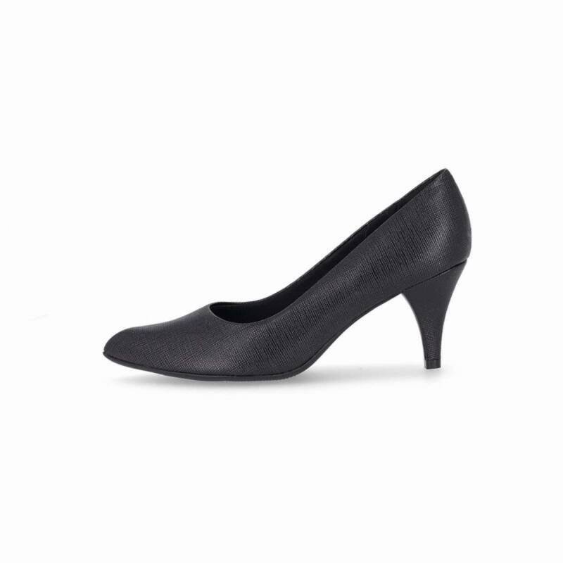 Scarpin Piccadilly Salto Alto - Feminino - Preto Preto 2