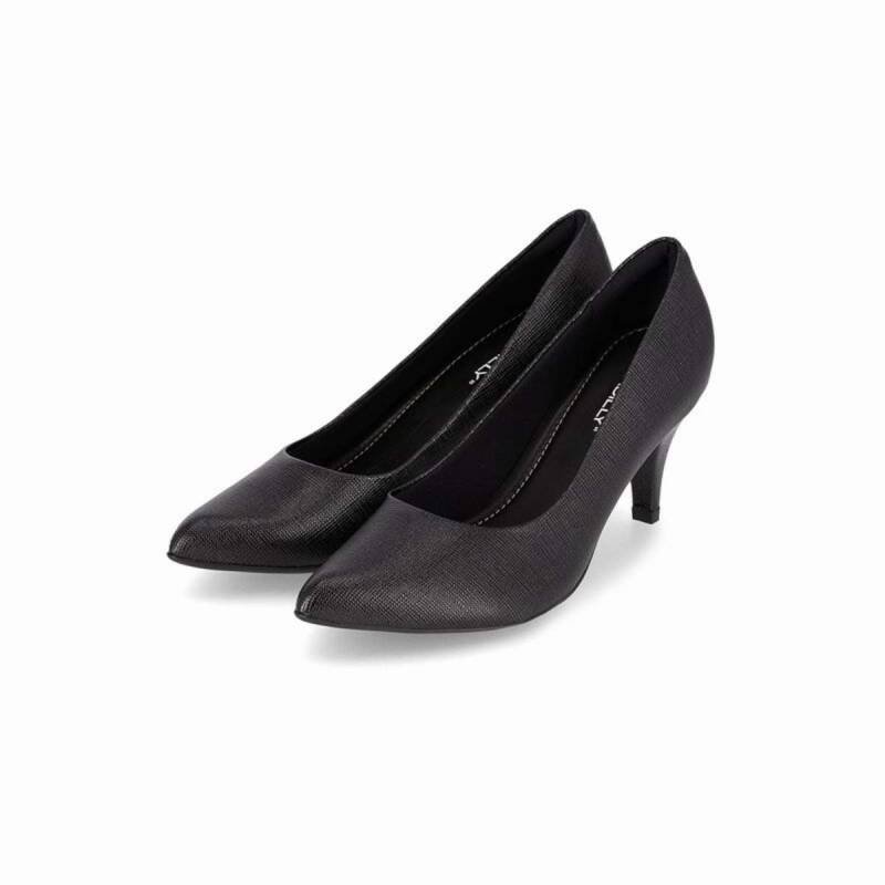 Scarpin Piccadilly Salto Alto - Feminino - Preto Preto 3