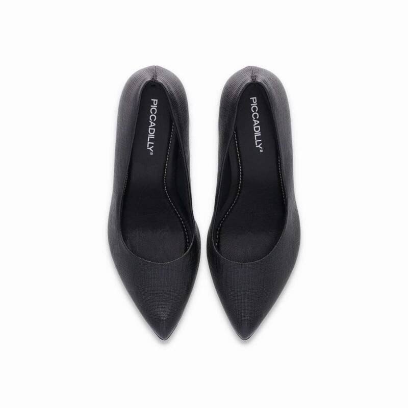 Scarpin Piccadilly Salto Alto - Feminino - Preto Preto 5