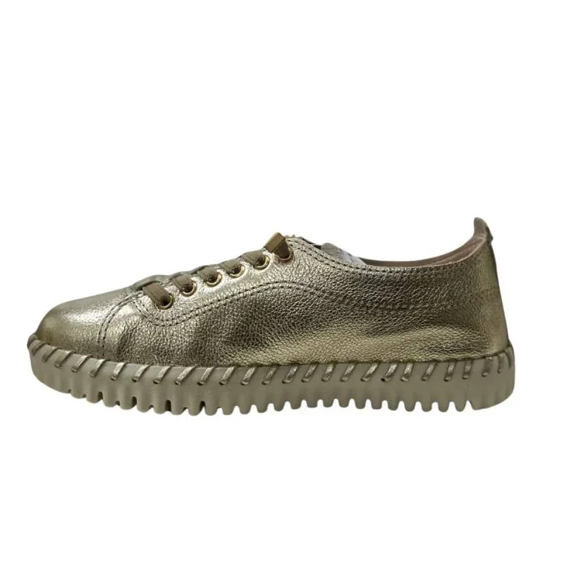 Tenis Bottero Metalizado - Feminino - Dourado Dourado 2