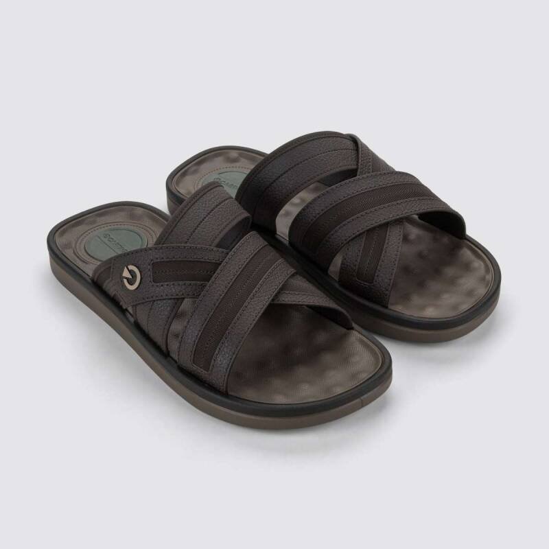Chinelo Cartago Slide - Masculino - Marrom Café 2