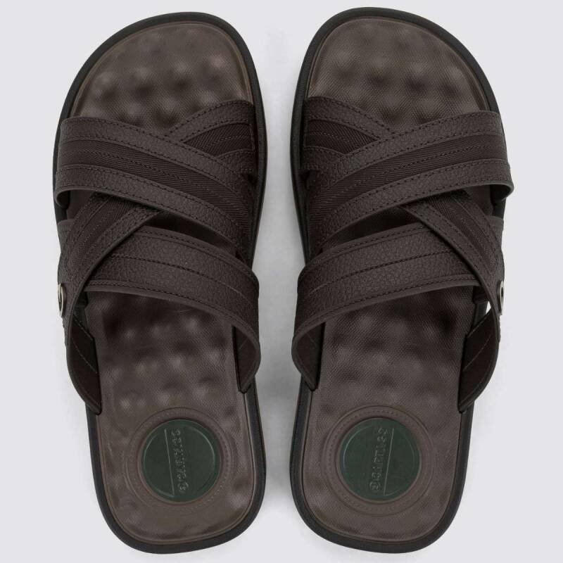 Chinelo Cartago Slide - Masculino - Marrom Café 3