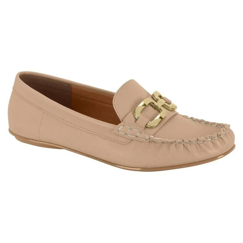 Sapato Vizzano Mocassim - Feminino - Bege