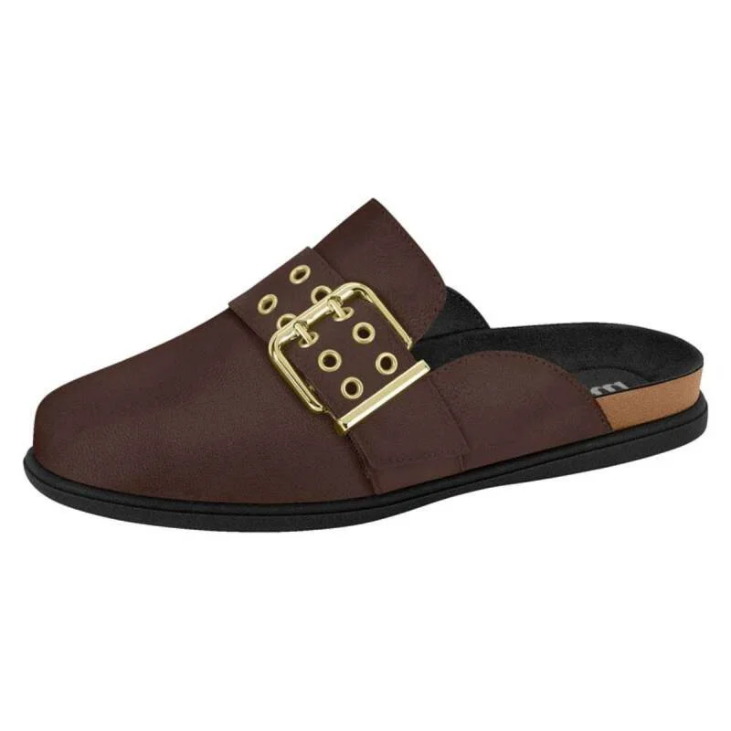 Sandalia Moleca Mule - Feminina - Marrom Marrom 2