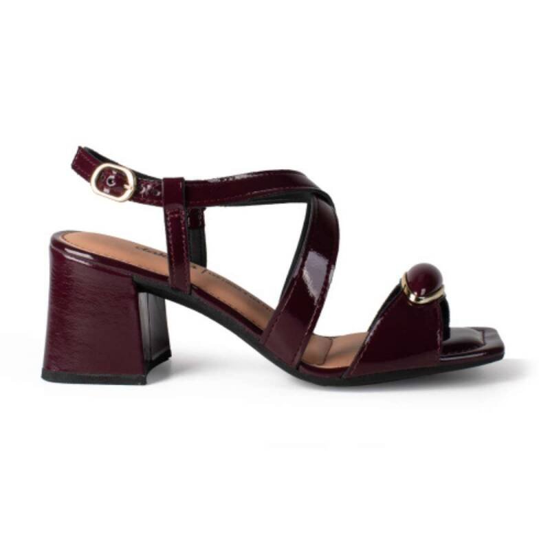 Sandalia Dakota Salto Bloco Cherry - Feminina - Vermelho