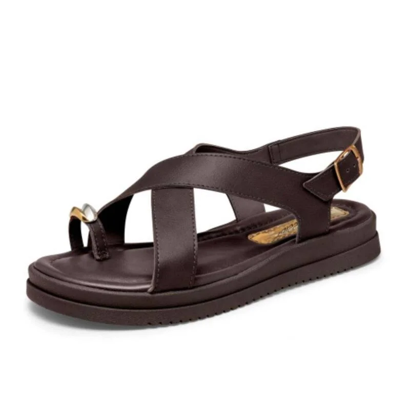 Sandalia Mississipi Papete Flatform - Feminina - Marrom Marrom 2