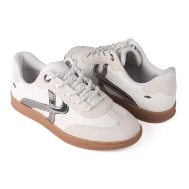 Tenis Dakota Foggia - Feminina - Marfim Branco/Prata 4
