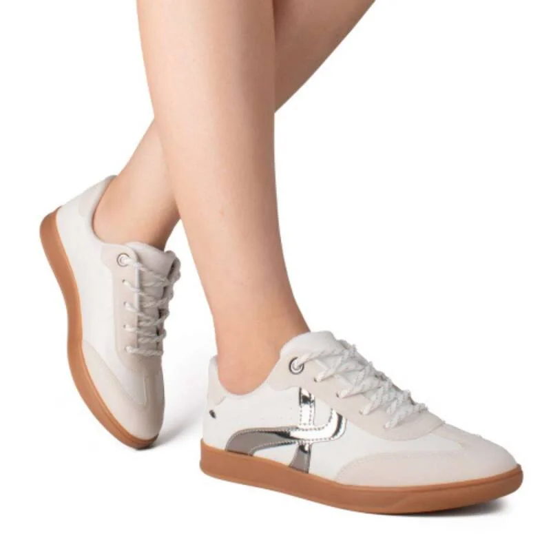 Tenis Dakota Foggia - Feminina - Marfim Branco/Prata 5