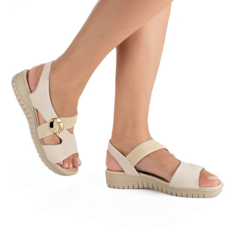 Sandalia Campesi Papete - Feminina - Creme Creme 4