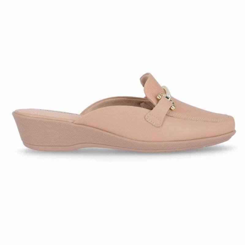 Sapato Piccadilly Mule - Feminino - Nude