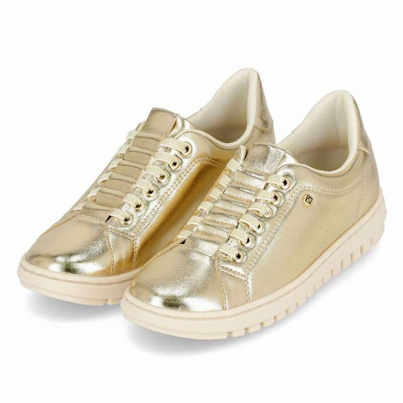 Tenis Piccadilly Casual - Feminino Dourado 2