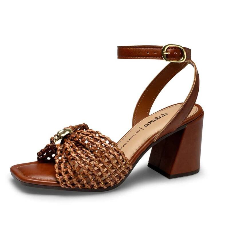 Sandalia Dakota Salto Bloco - Feminina - Marrom Marrom 2