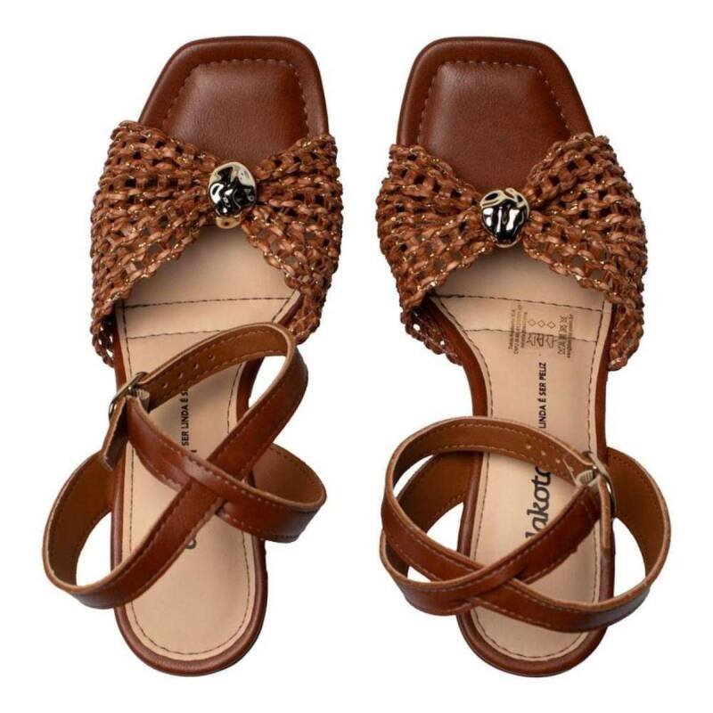 Sandalia Dakota Salto Bloco - Feminina - Marrom Marrom 3