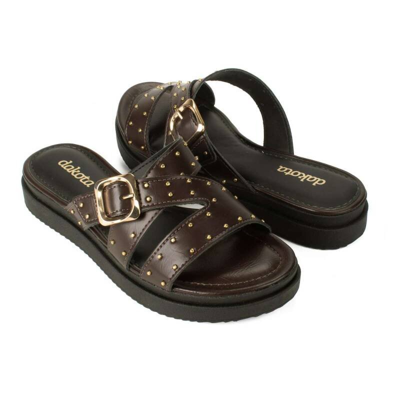 Tamanco Dakota Vieri - Feminino - Marrom Marrom 2