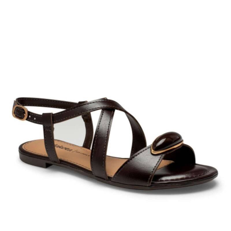 Sandalia Dakota Rasteira Vieri - Feminina - Marrom Marrom 2