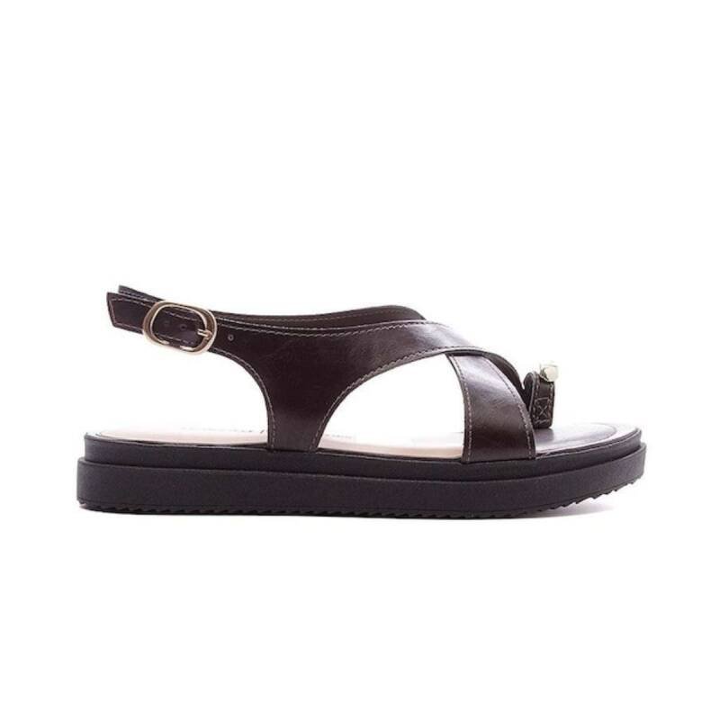 Sandalia Dakota Papete - Feminina - Marrom