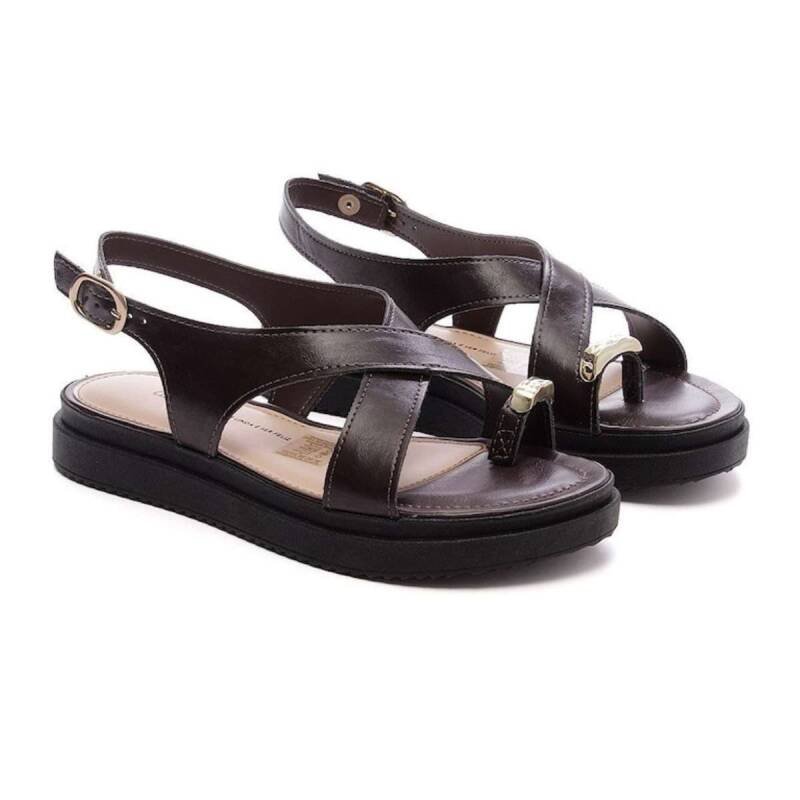 Sandalia Dakota Papete - Feminina - Marrom Marrom 2