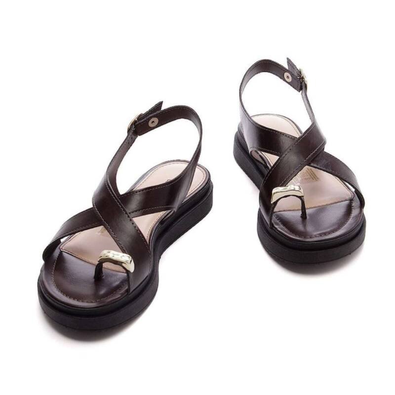 Sandalia Dakota Papete - Feminina - Marrom Marrom 3