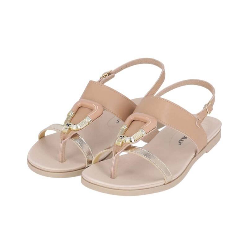 Sandalia Piccadilly Rasteira - Feminina - Branco off Bege 4