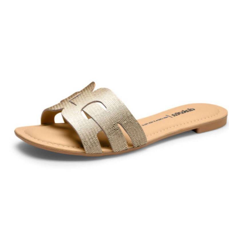 Rasteira Dakota Lazary - Feminina - Champagne Champagne 2