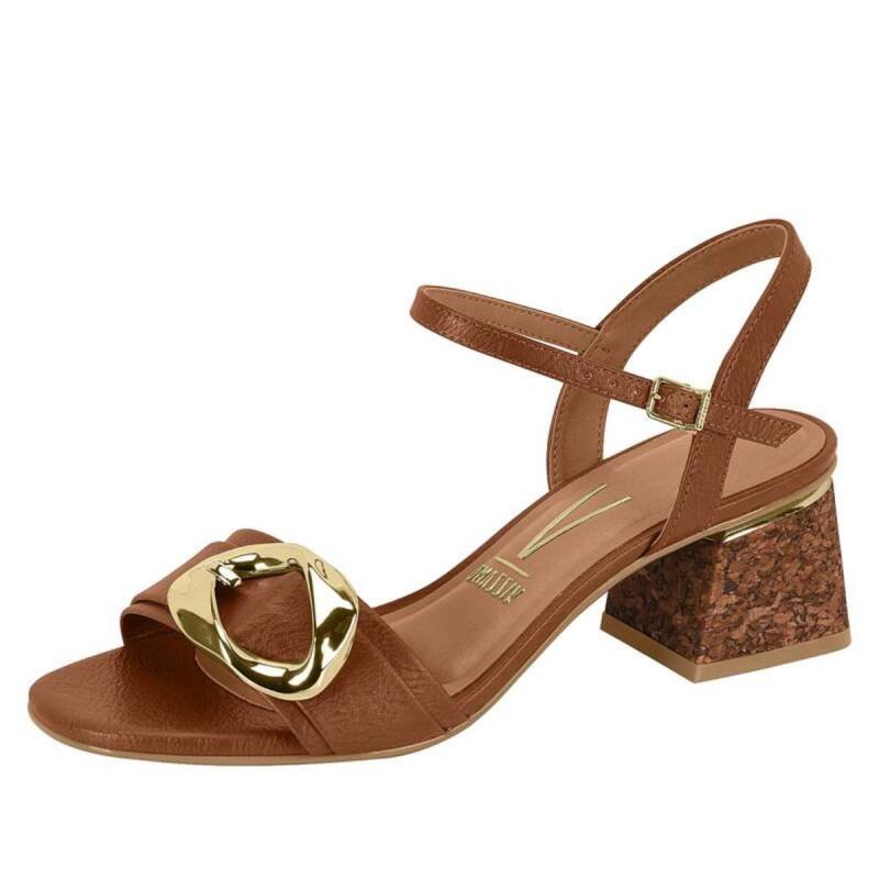 Sandalia Vizzano Salto Bloco - Feminina - Marrom Marrom 2