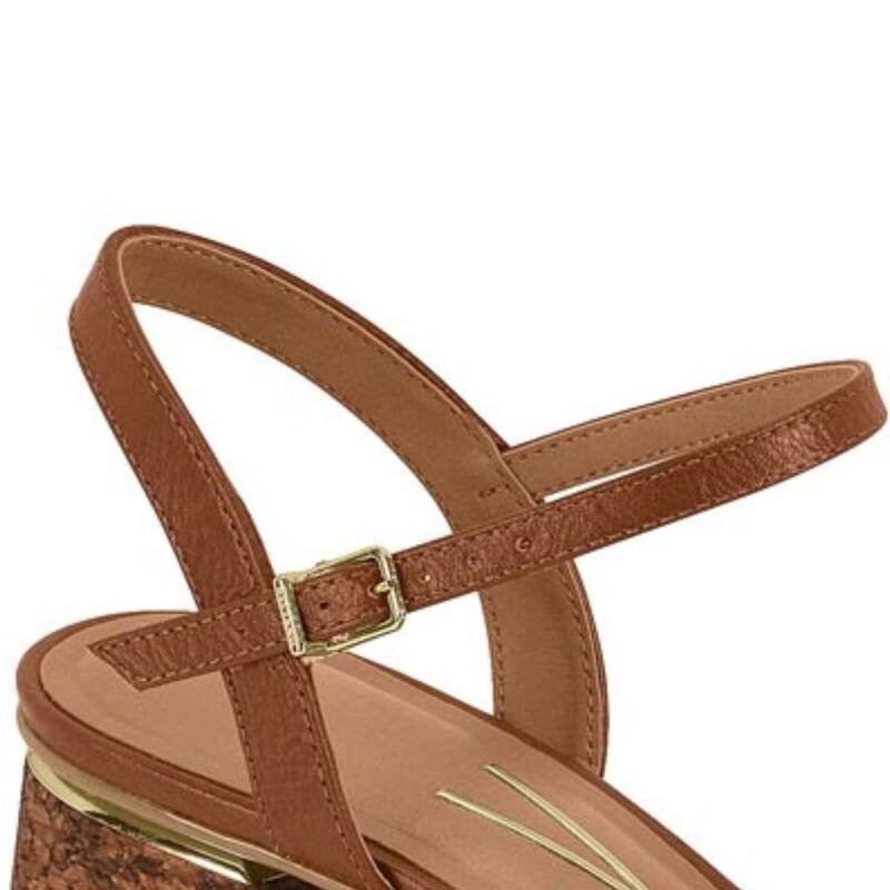 Sandalia Vizzano Salto Bloco - Feminina - Marrom Marrom 4