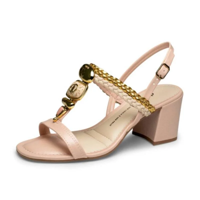Sandalia Dakota Salto Bloco - Feminina - Rosa Rosa 2