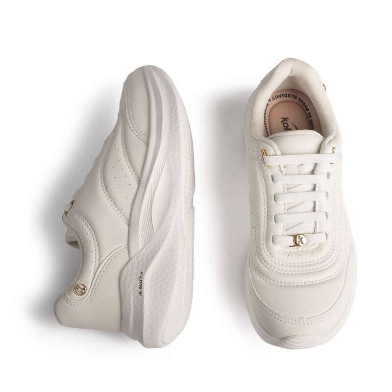 Tenis Kolosh Casual - Feminino - Branco Branco 6