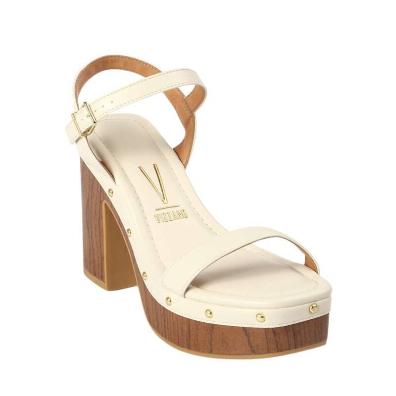 Sandália Vizzano Salto Bloco - Feminina - Branco off Branco Off 2