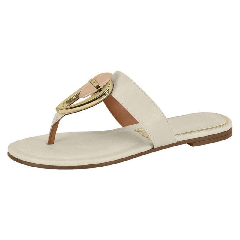 Rasteira Vizzano Casual - Feminina Branco Off 2