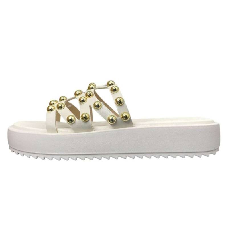 Tamanco Moleca Flatform - Feminino Branco Off 2