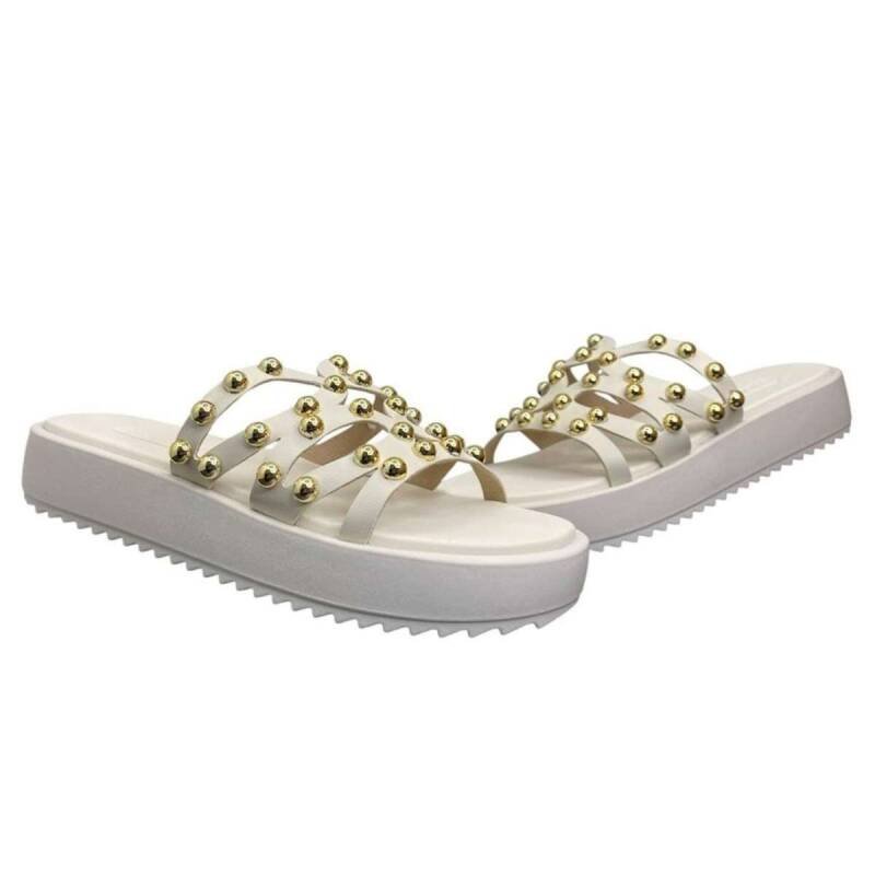 Tamanco Moleca Flatform - Feminino Branco Off 3